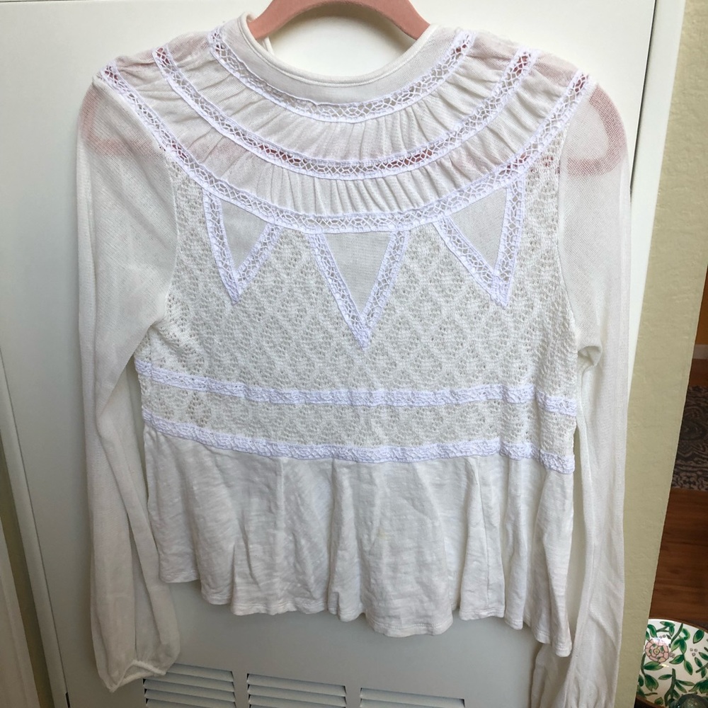 Free People Gauzy Long Sleeve